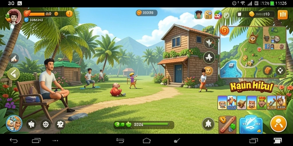 Screenshot gameplay 3126 yang menunjukkan keseruan permainan santai.