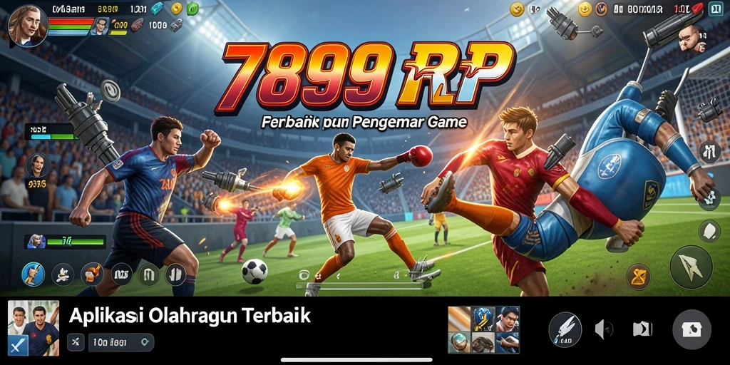Screenshot gameplay 789RP dengan intensitas pertandingan olahraga.