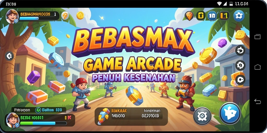 Screenshot gameplay BEBASMAX yang menampilkan aksi mendebarkan dalam setiap level.