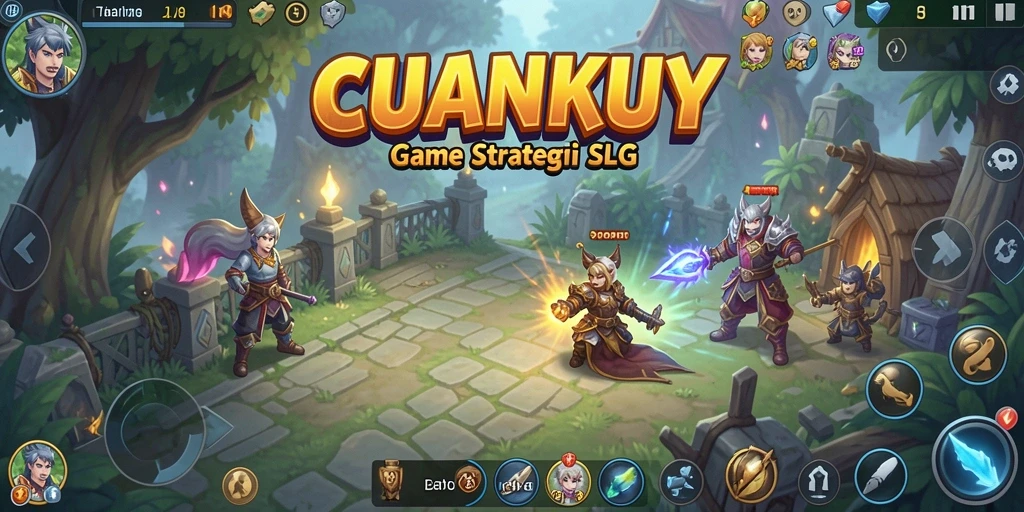Screenshot gameplay CUANKUY yang menunjukkan aksi strategi mendebarkan.