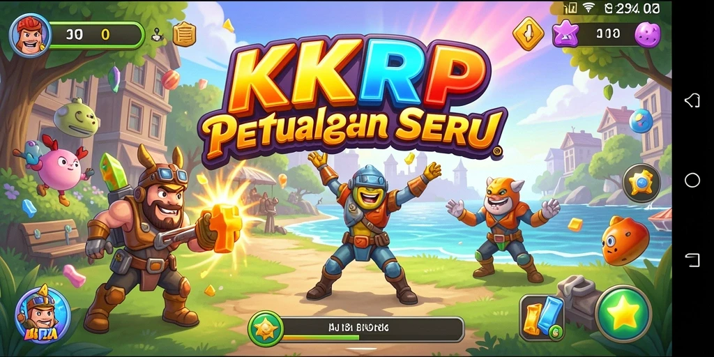 Tampilan gameplay KKRP yang seru dan penuh aksi Arcade.